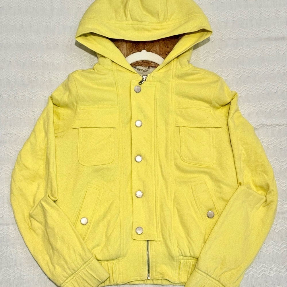 Marc By Marc Jacobs Yellow Hooded Jacket